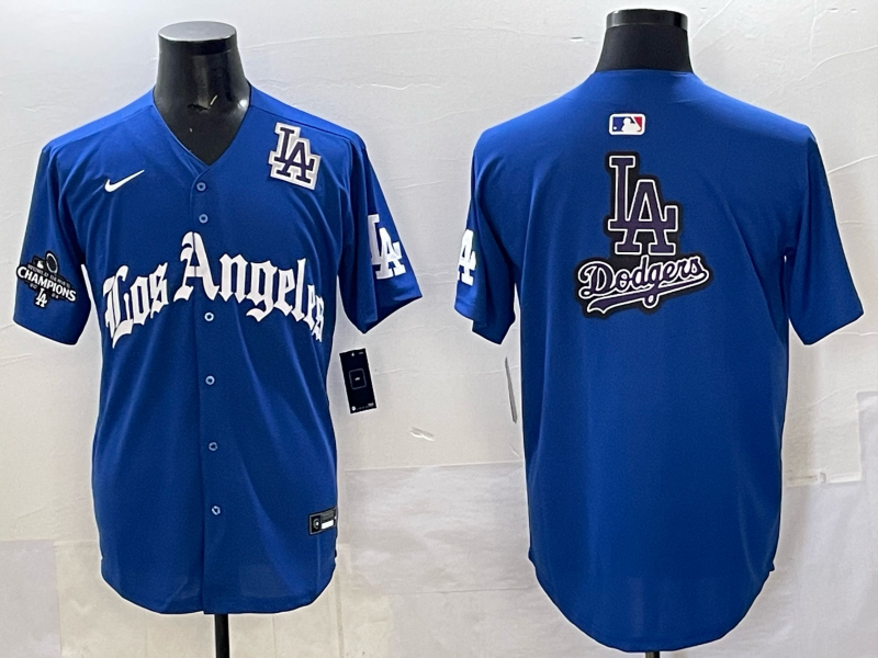 Men Los Angeles Dodgers Blank Blue 2025 Nike MLB Jersey style 009->los angeles dodgers->MLB Jersey